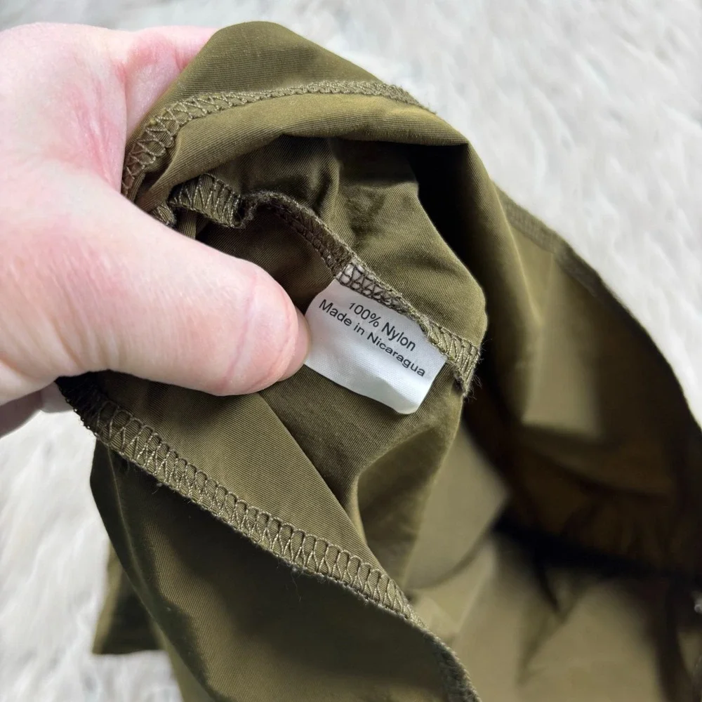 Patagonia Olive Green Nylon Pouch Bag Travel Gift Storage
